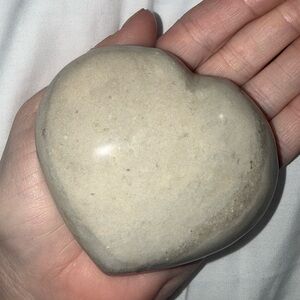 huge genuine Heart Shaped gray jasper